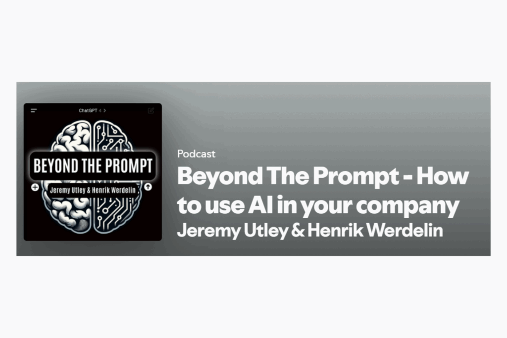 The Beyond the Prompt is an AI podcast that touches on issues relevant to project managers