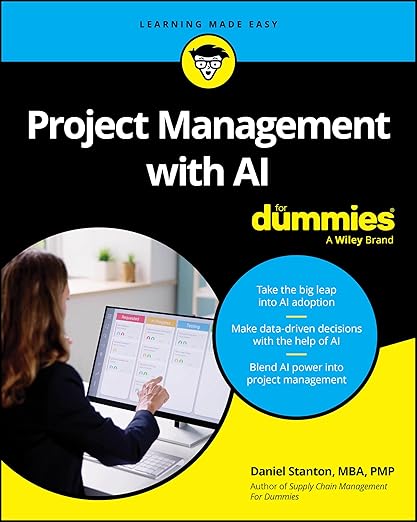 Project Management with AI for Dummies book cover