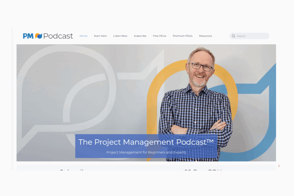 Project Management Podcast is a project management podcast that often discusses recent trends, like AI.