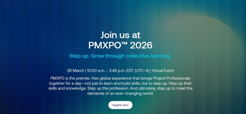 Screenshot of the PMXPO 2026 home page