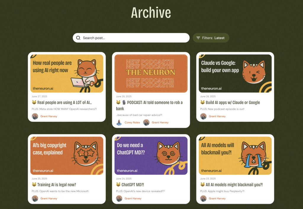 The Neuron newsletter archive