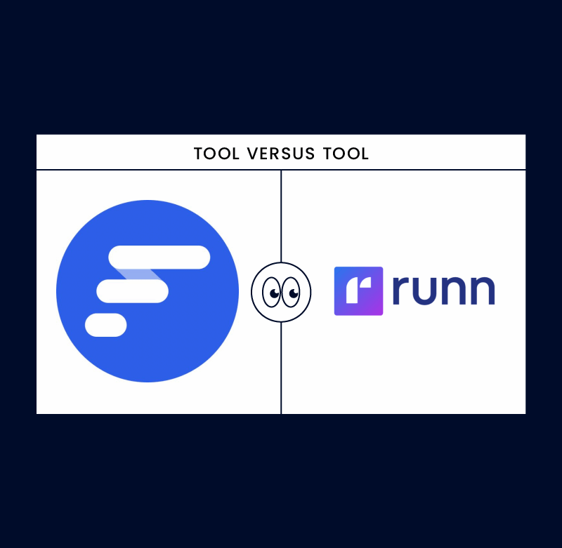 Float Versus Runn logos on black background
