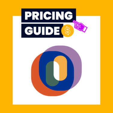 Operating logo on orange background for operating pricing