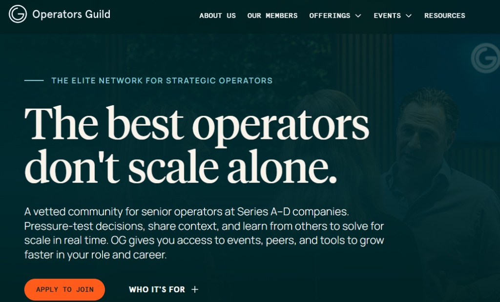 Operators Guild community page