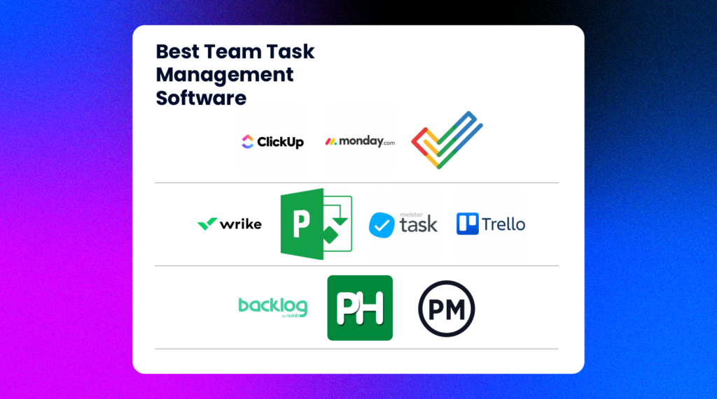 Best Best Team Task Management Software logos 72837