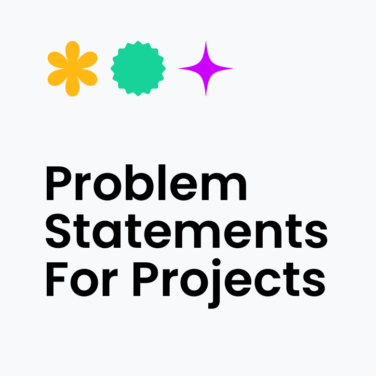 Problem statements for projects text on white background