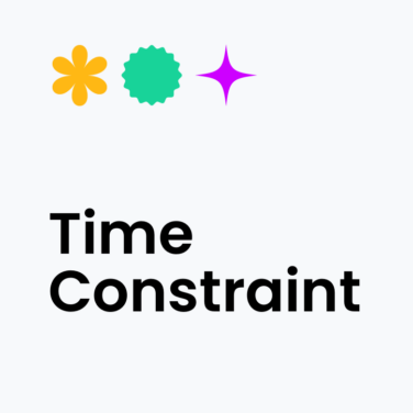 Time constraint text on white background